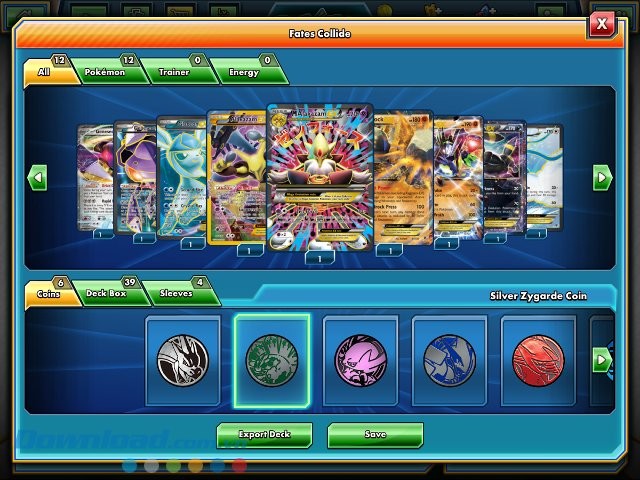 Xây dựng bộ bài trong game Pokémon TCG Online