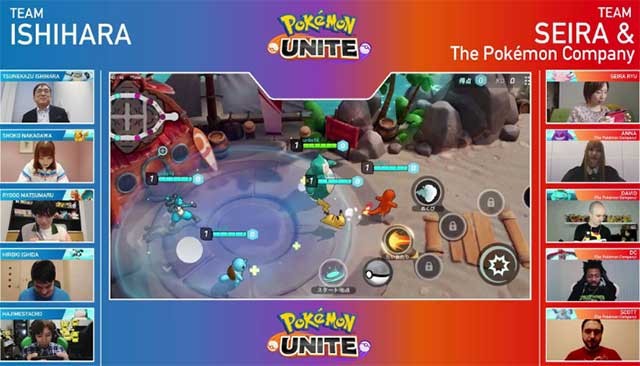 Tham gia các trận chiến theo đội 5v5 trên Pokémon Unite