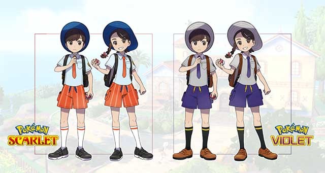 Sự khác biệt rõ nhất giữa Pokemon Scarlet và Pokemon Violet là trang phục