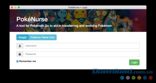 PokeNurse cho Mac hỗ trợ di chuyển và tiến hóa Pokemon