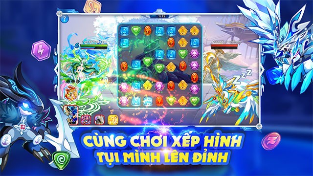 Game xếp kim cương đấu pet miễn phí cho di động