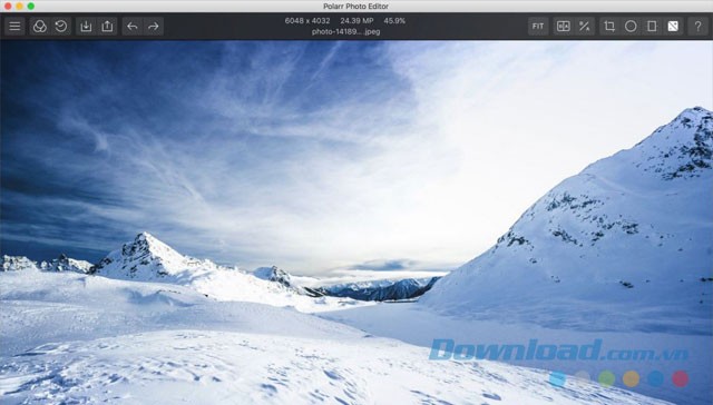 Giao diện Polarr Photo Editor Lite cho Mac