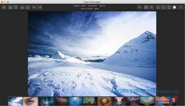 Chế độ xem ảnh Film Strip