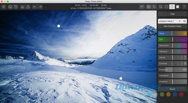 Chỉnh sửa ảnh theo khu vực với Gradient