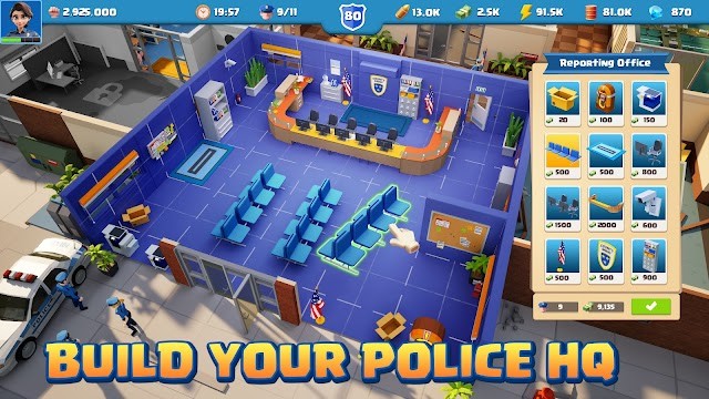 Xây dựng trụ sở cảnh sát của bạn trong game Police Chief