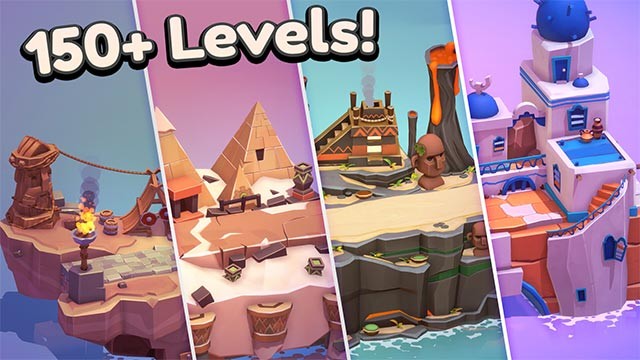 Lần lượt chinh phục hơn 150 level độc đáo trong khi chơi Poly Bridge III