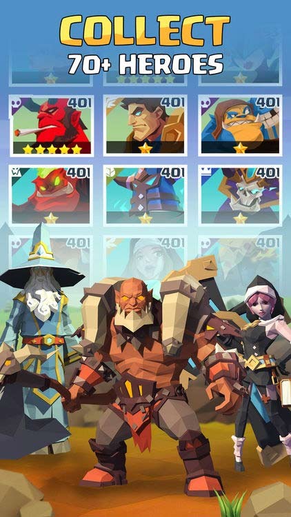 Thu thập hơn 70 anh hùng sở hữu kỹ năng khác nhau