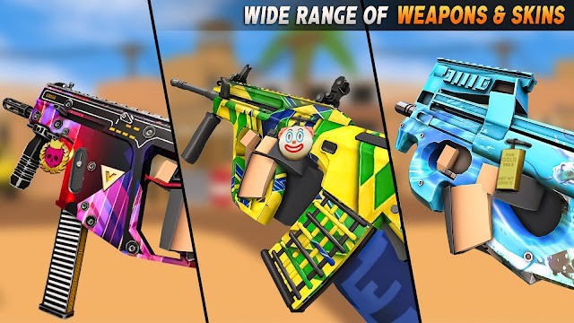 Vũ khí phong phú cùng skin đa dạng và độc đáo