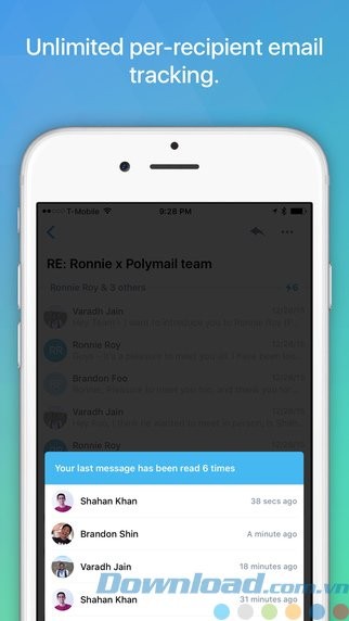 Theo dõi tình trạng Email