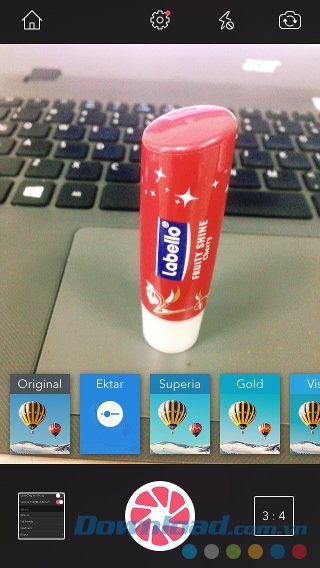 Chụp ảnh với bộ lọc trực tiếp