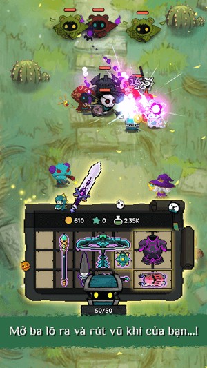 Mở balo ra và rút vũ khí