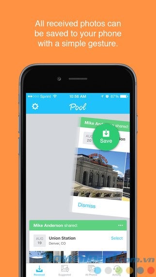 Lưu ảnh bằng cử chỉ