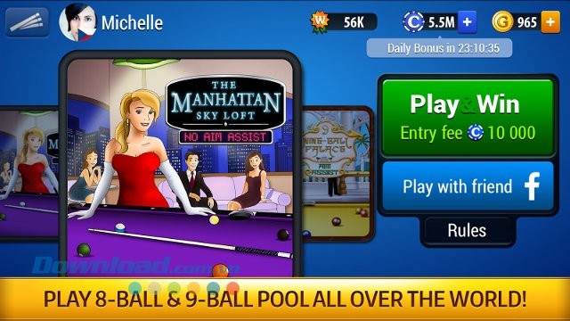 Pool Live Tour - game chơi bida chân thực
