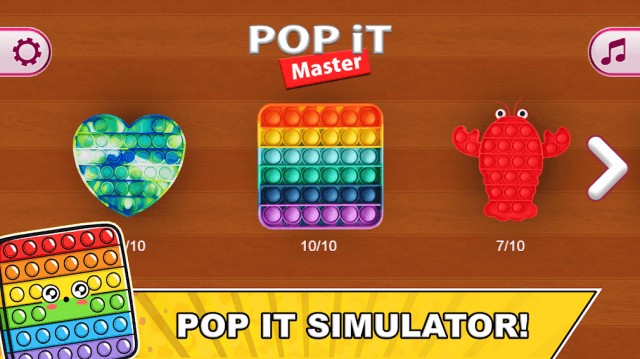 Pop it Master là trò chơi bóp bóng nổ đơn giản, vui nhộn