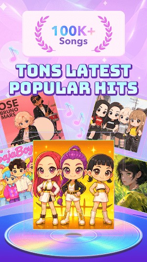 Pop Piano là game âm nhạc nhịp điệu kết hợp phong cách chơi piano hiện đại