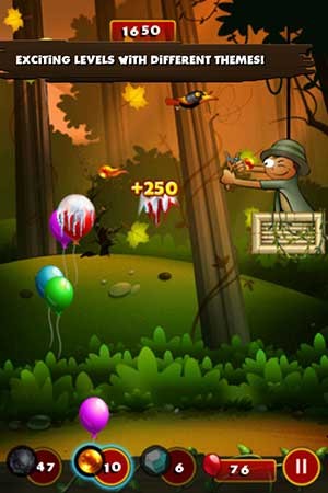 Bắn vỡ các quả bóng đặc biệt để ghi được nhiều điểm