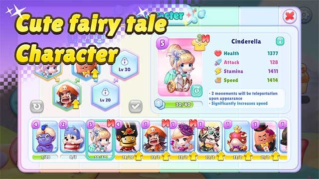 Tạo ra bộ bài hùng mạnh gồm nhiều nhân vật cổ tích dễ thương