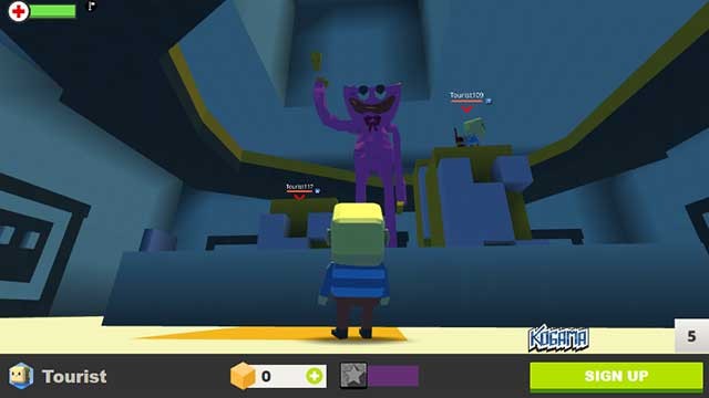 Biểu tượng của game là quái vật to lớn Huggy Wuggy