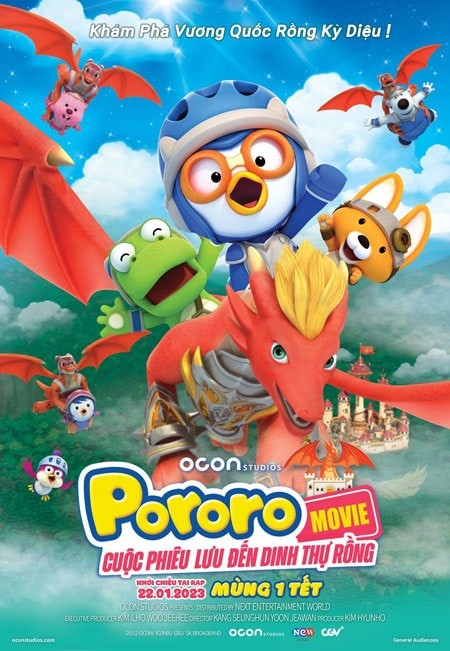 Poster phim Pororo: Cuộc Phiêu Lưu Đến Dinh Thự Rồng