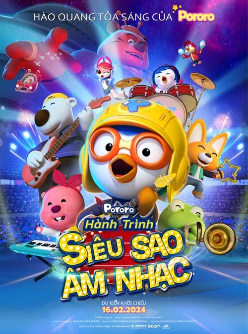 Poster phim Pororo Hành Trình Siêu Sao Âm Nhạc