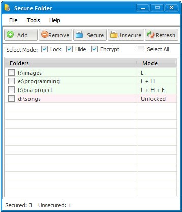 Portable Secure Folder