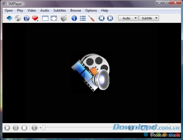 Giao diện chính của SMPlayer