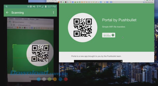 Quét mã QR code trên điện thoại