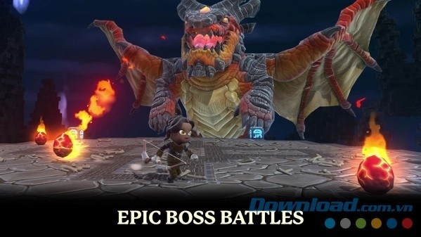 Liệu bạn có đủ can đảm đối đầu với quái vật huyền thoại đáng sợ nhất trong Portal Knights cho Android