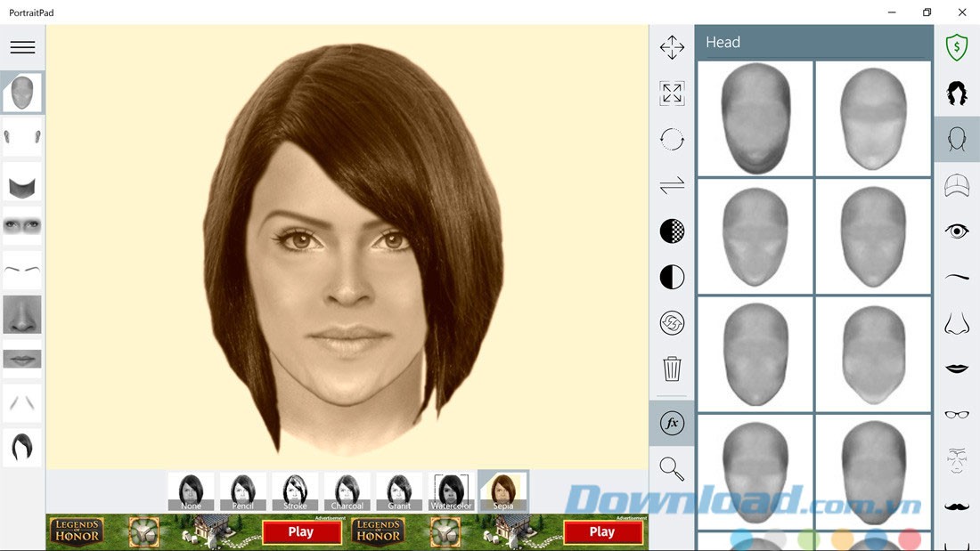 Catalog nhiều lựa chọn chi tiết