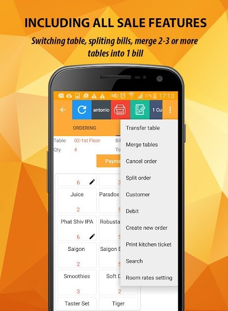 Chia tách hoặc gộp hóa đơn