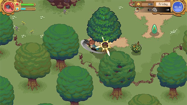 Đánh bại quái vật để thu thập nguyên liệu trong game Potion Permit