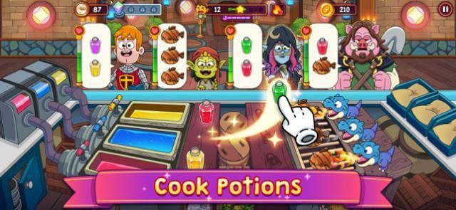 Quản lý nhà hàng phép thuật của bạn trong game Potion Punch 2