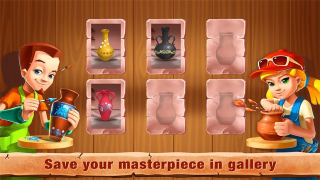 Trưng bày các sản phẩm mà bạn tạo ra trong Pottery Maker