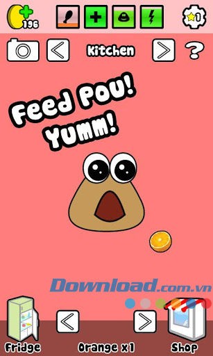 Pou cho bạn chăm sóc một sinh vật ngoại lai thú vị