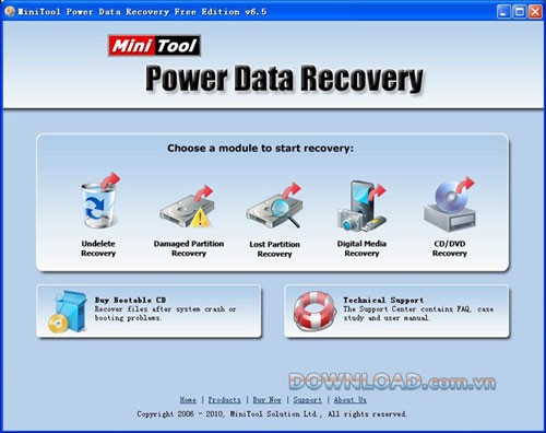 MiniTool Power Data Recovery Boot Disk