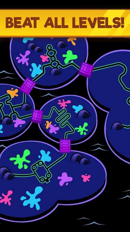 Đánh bại đội quân bóng bay và những tên trùm hùng mạnh để hoàn thành mọi level của Power Painter