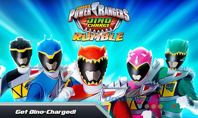 Giao diện chơi game Power Rangers Dino Charge Rumble trên Android