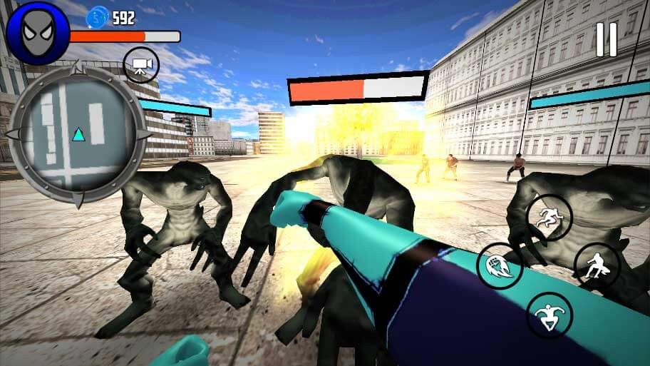 Chiến đấu chống lại quái vật trong