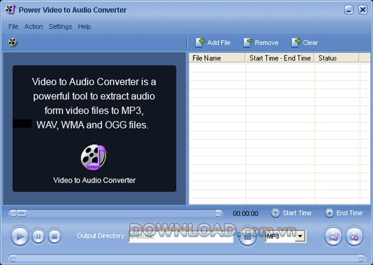 Power Video to Audio Converter