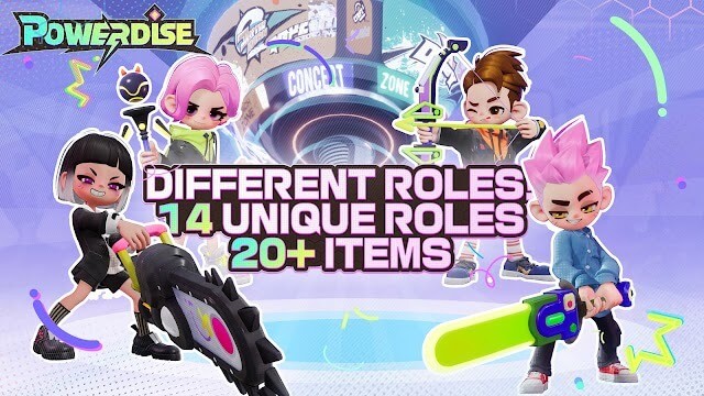 14 vai trò khác nhau và hơn 20 vật phẩm để người chơi lựa chọn