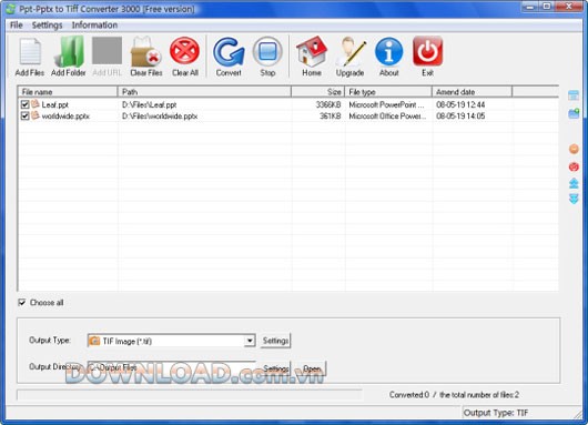 Ppt/Pptx to Tiff Converter 3000