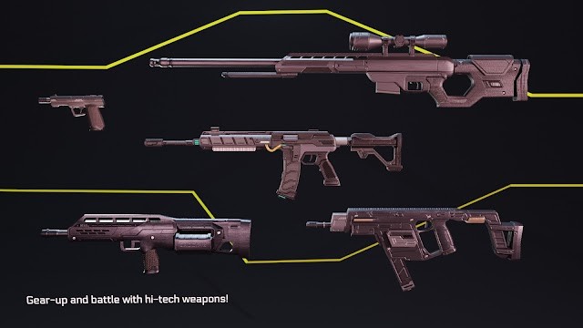 Trang bị các khẩu sung mạnh mẽ