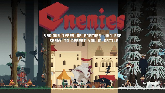 Bạn chiến đấu với nhiều loại kẻ thù khác nhau trong game Praetor : Medieval Roguelite