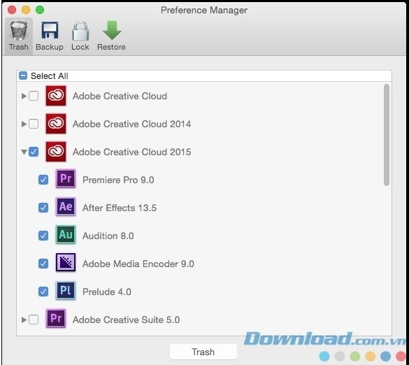Phần mềm quản lý tập tin thông minh Preference Manager cho Mac