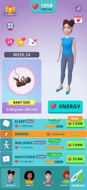 Pregnancy Idle 3D cho bạn trải nghiệm hành trình kỳ diệu của việc mang thai và làm mẹ