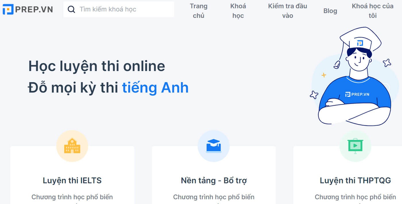 Prep - Học, luyện thi online Tiếng Anh