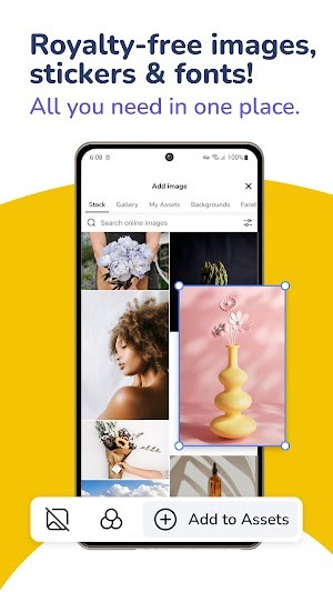 Các hình ảnh, nhãn dán và font miễn phí bản quyền