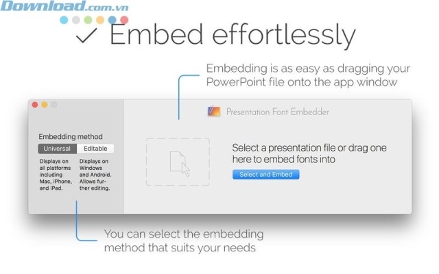 Nhúng font dễ dàng