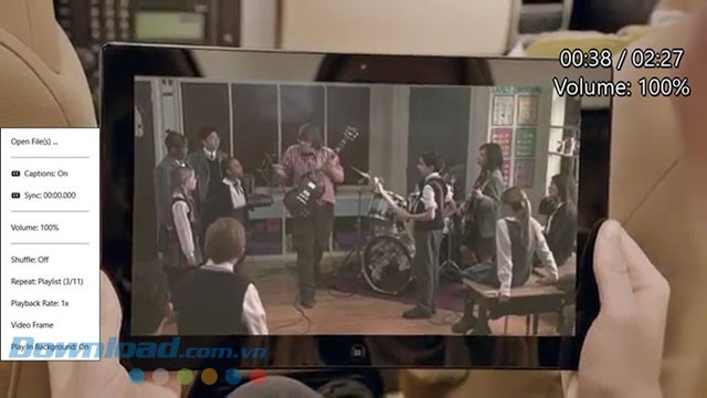 Thao tác khi xem video