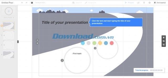 Hướng dẫn sử dụng của Prezy